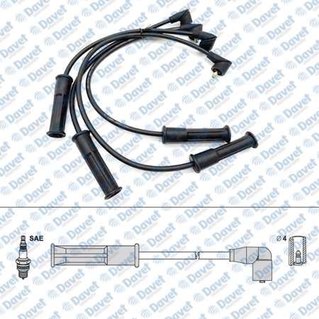 SWAPP 50219 Buji Kablosu  Renault Clio - Symbol - Kangoo - Logan - Sandero - Solenza 1.4 1.6 8v